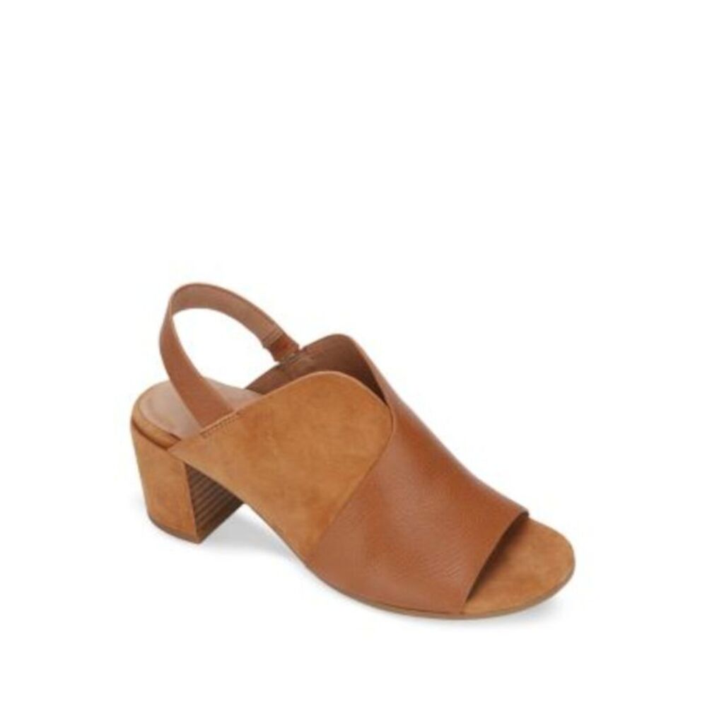 GENTLE SOULS KENNETH COLE Womens Brown Charlene Slingback Sandal 6